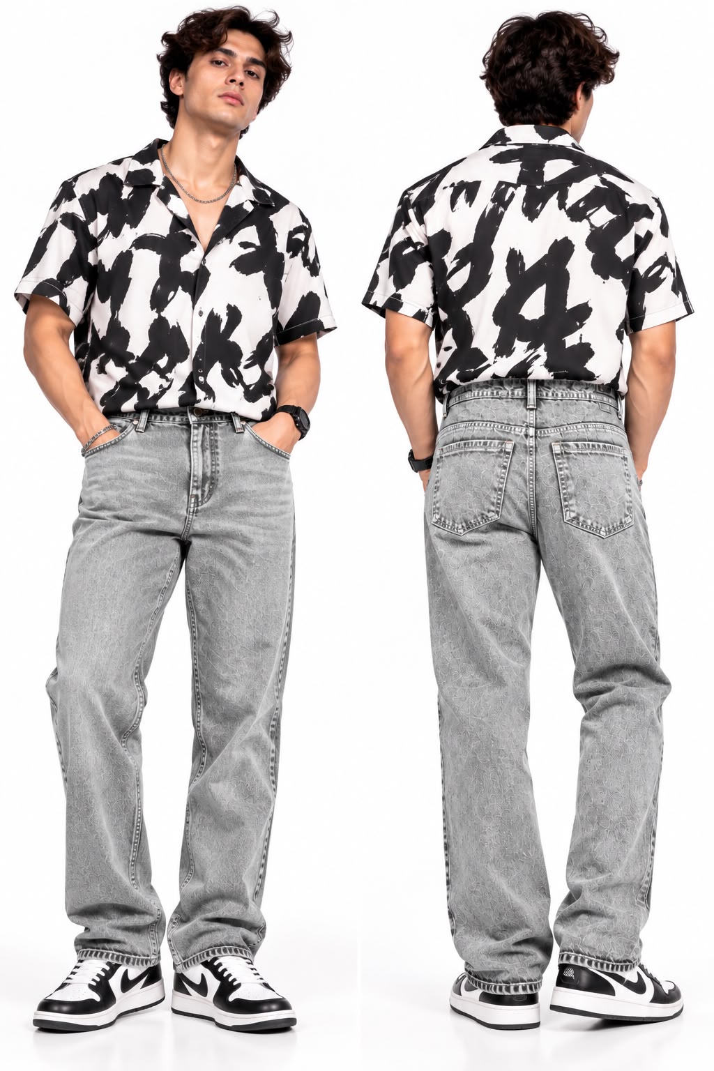 Maxgrapesy Washed Relaxed Fit Denim Premium Jeans For Mens