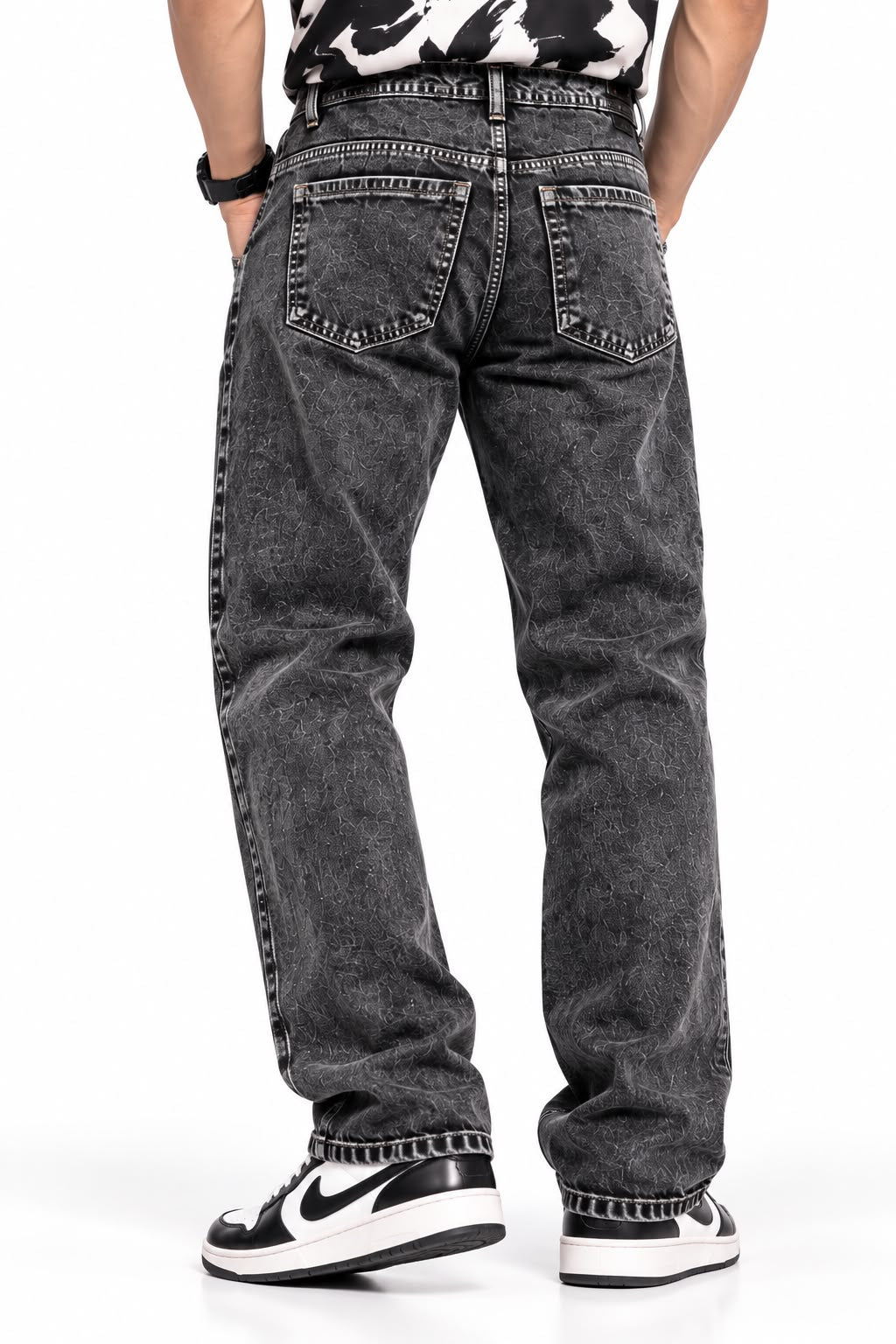 Maxgrapesy Washed Relaxed Fit Denim Premium Jeans For Mens