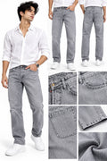 Maxgrapesy Men’s Straight Fit Washed Denim Jeans