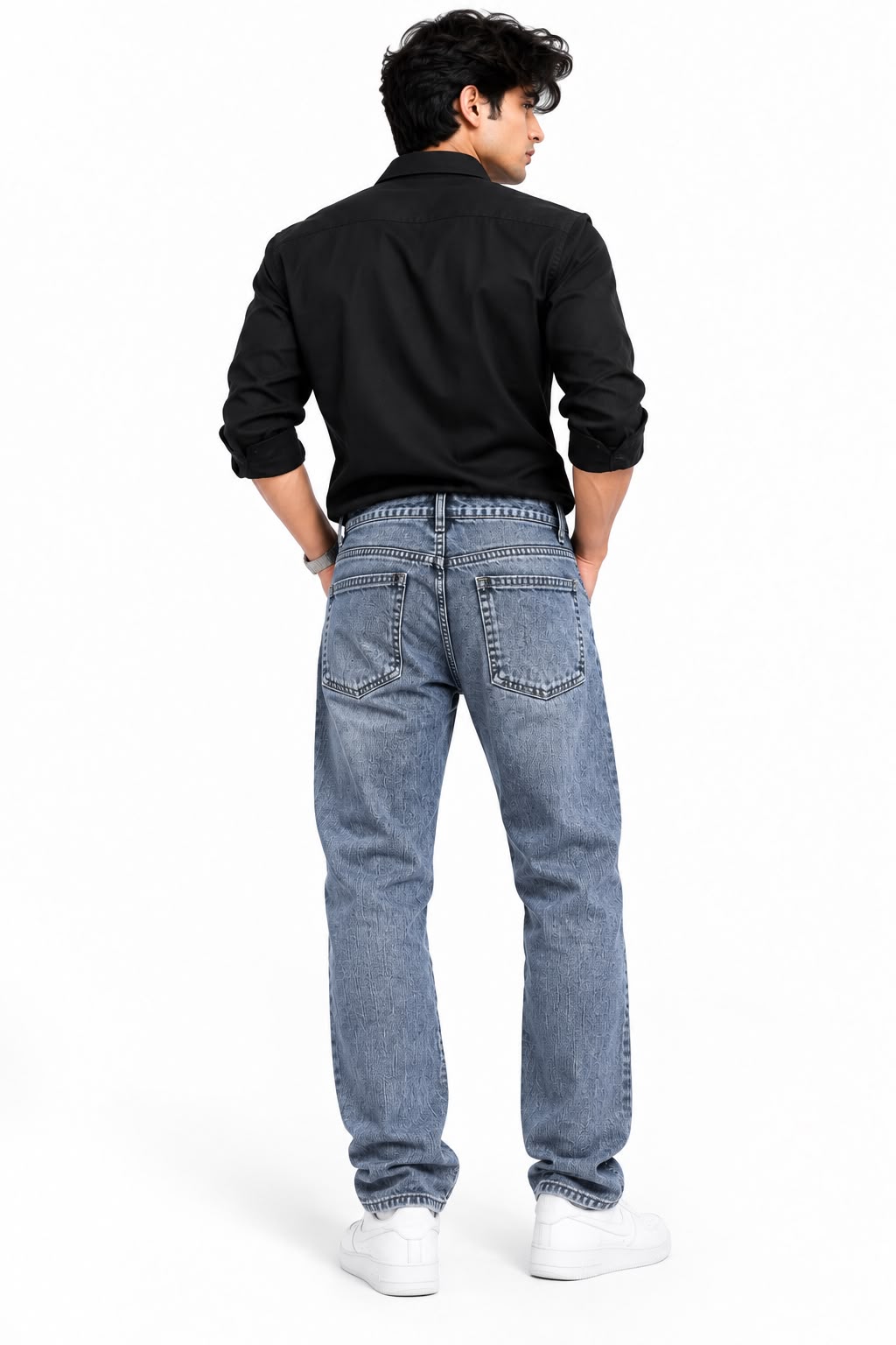 Maxgrapesy Men’s Straight Fit Washed Denim Jeans
