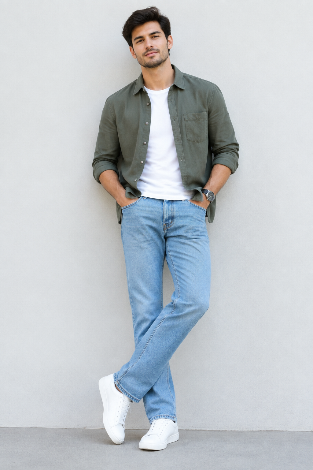 Men's Baggy Loose-Fit | Denim Jeans Pent | Sky Blue Denim Comfort | Maxgrapesy's Choice